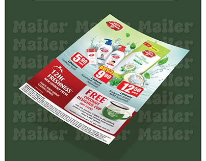 Printing ad & POSM // Lifebuoy mailer & standee design