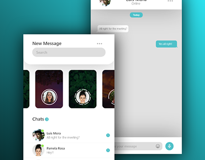 UI Design - Direct Message App