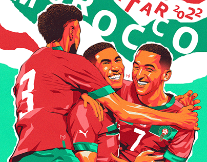 Morocco illustration artwork [2] - Qatar 2022