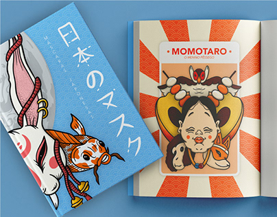 Máscaras Japonesas I Book Cover Design