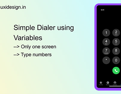 Simple Dialer using variables