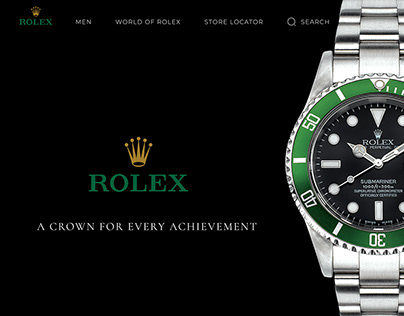 Rolex Website Landing Page | UI Design