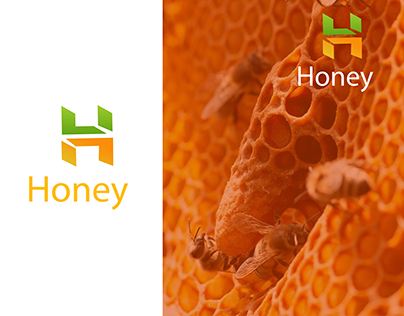 Honey,H modern letter logo Design