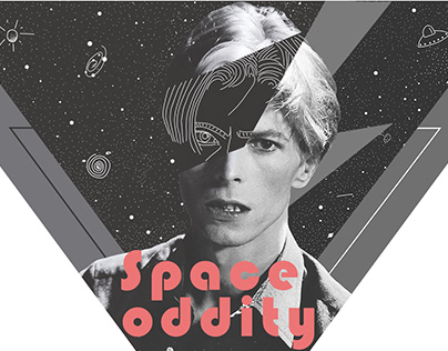 Space Oddity Living Room Wall Sticker Concept