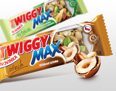 Twiggy cereal bars - packaging design