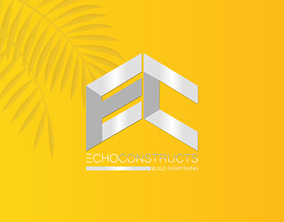 Echo constructs logo design
