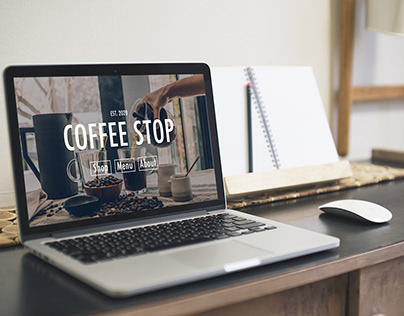 Coffee Stop Web design and animation