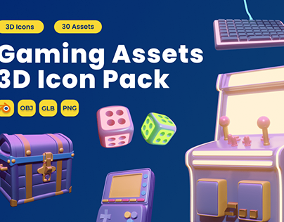 Gaming Asset 3D Icon Pack