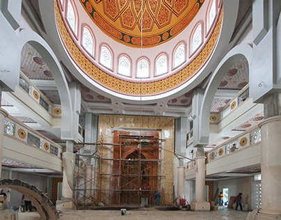 Proses Interior Masjid Ar Rayyan Citra Harmoni Sidoarjo