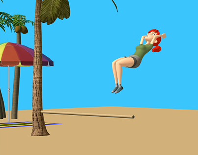 Backflip on the Beach Body Mechanic Animation