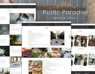 Rustic Paradise Wedding Venue Template
