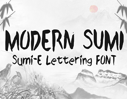 Font Modern Sumi