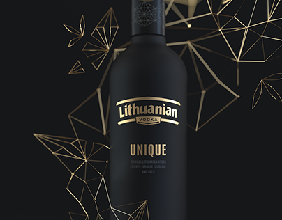 Lithuanian Vodka Unique [CGI illustration]