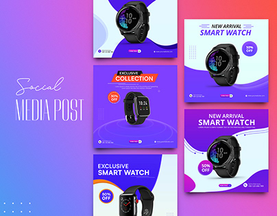 Smart Watch social media post | Web Banner Design