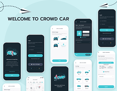 Crowd Car Mobile App Design