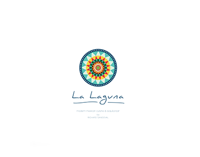 "La Laguna" restaurant logo design