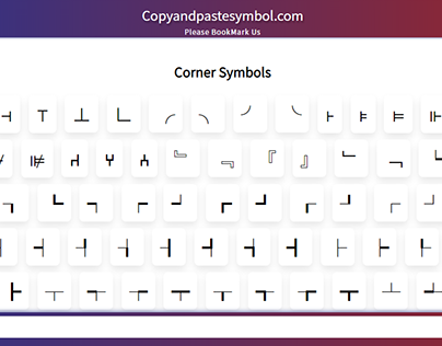 Corner Symbols