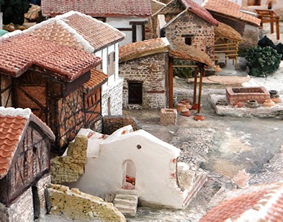 Model of the ancient village underneath Byala