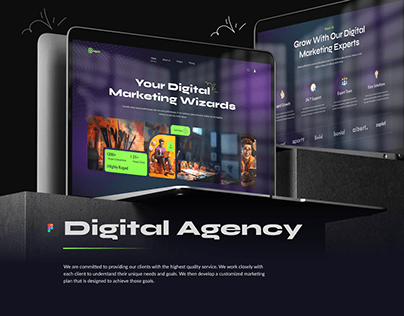 Digital Agency Landing page UI Design I Website