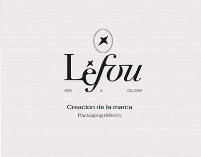 LEFOU (creación de marca. Packaging+Merch)