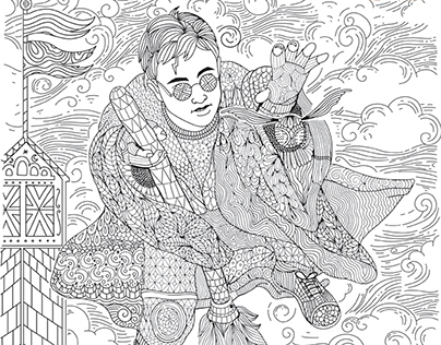 M-Net Movies - Adult Colouring Print