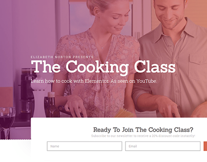Cooking class website