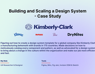Kimberly Clark Design System - case study