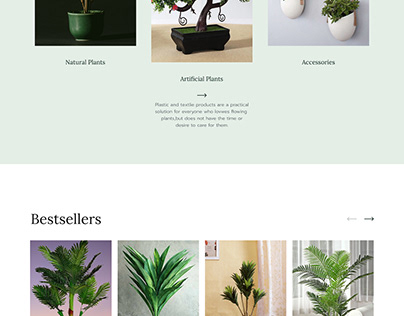 greenday plants website page design.