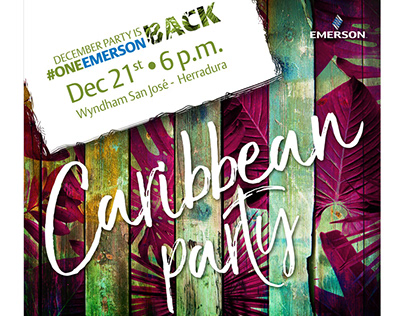 Caribbean inspired design for Emerson CR 2017 party