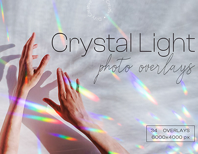 Crystal light photo overlays