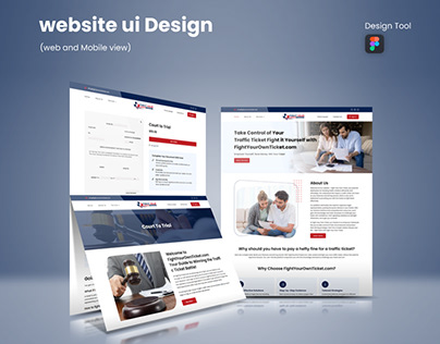 Website ui Design web and Mobile view