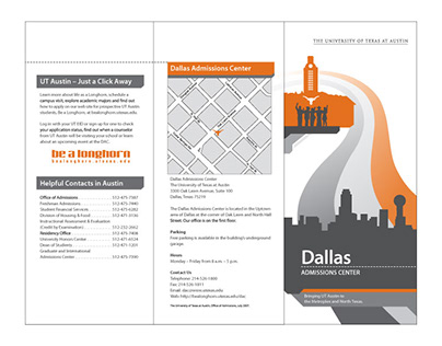 The University of Texas at Austin Brochure Designs