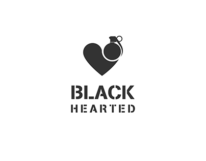 Black Hearted Logo Design