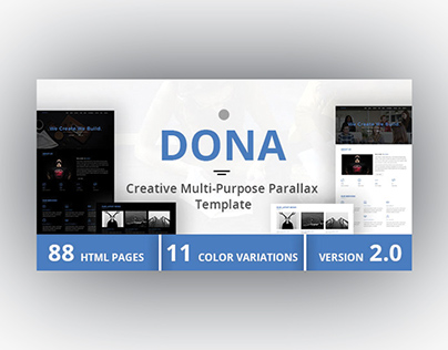 DONA - Creative Multi-Purpose Parallax Template