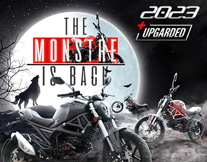 Cimatti monstre motorcycle social media campaign