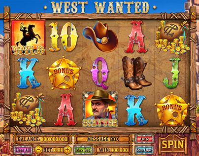 Online slot machine – “West Wanted”