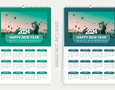 happy new year 2024 wall calendar