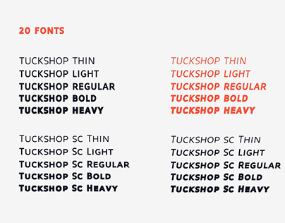 Tuckshop Titling Display Font