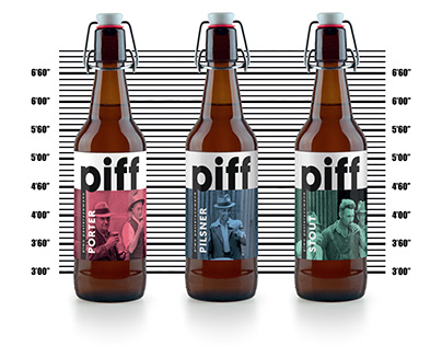 "Piff" beer label design