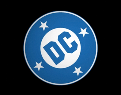 DC comics logo animated