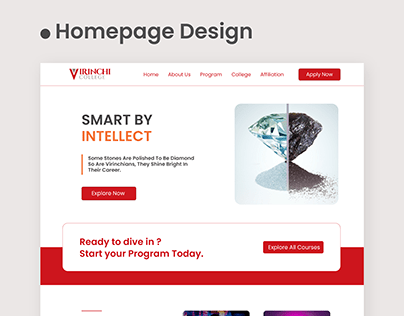 Virinchi College Website Design