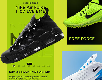 NIKE Shoes APP Design and Attractive Prototype