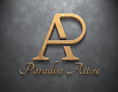Paradise Attire PA logo design