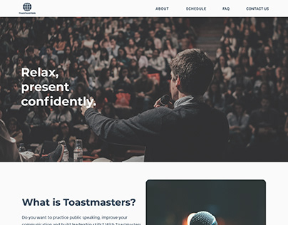 Sheridan Toastmasters - Web Design