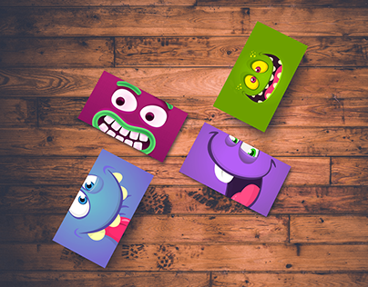 Business Cards Monster Theme