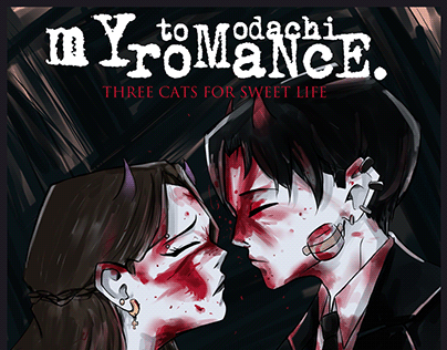 My Tomodachi Romance MCR redraw album cover - 2021