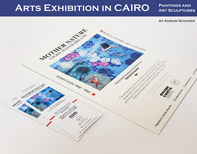 Project thumbnail - Adrian Schafer Arts exhibition. Paints/Sculptures Cairo