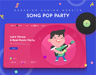 Project thumbnail - TRIVIA MUSIC GAMING WEBSITE - SONG POP PARTY