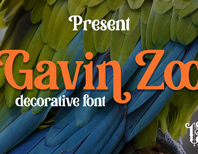 Gavin Zoo | Decorative Font