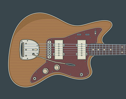Fender Elvis Costello Signature Jazzmaster Guitar Art